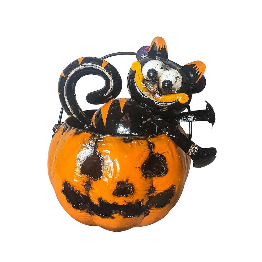 Halloween Kitty Jack O Lantern