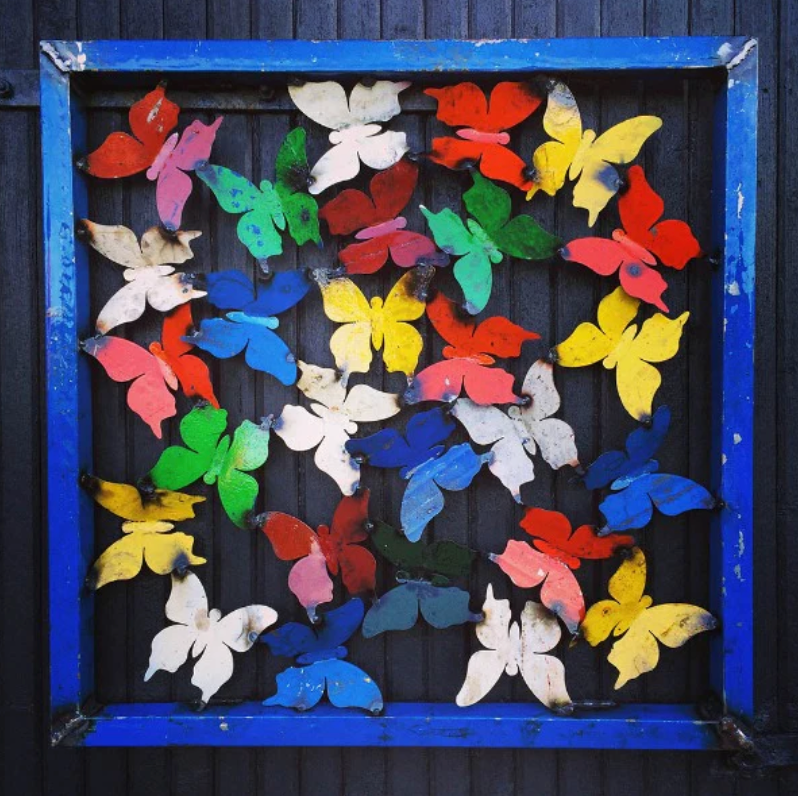 Butterfly Framed Wall Panel