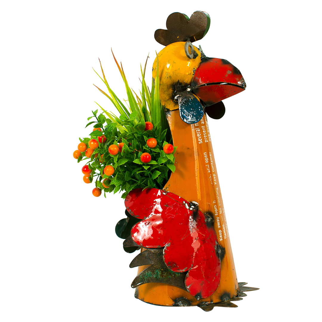 Barnyard Rooster Planter Large